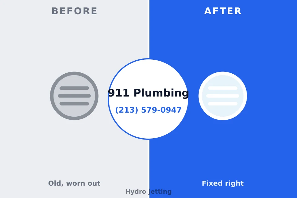 Before and after: plumbing company Glassboro, NJ